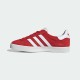 Adidas Gazelle Red White – კლასიკური სახე მკაფიო კონტრასტით